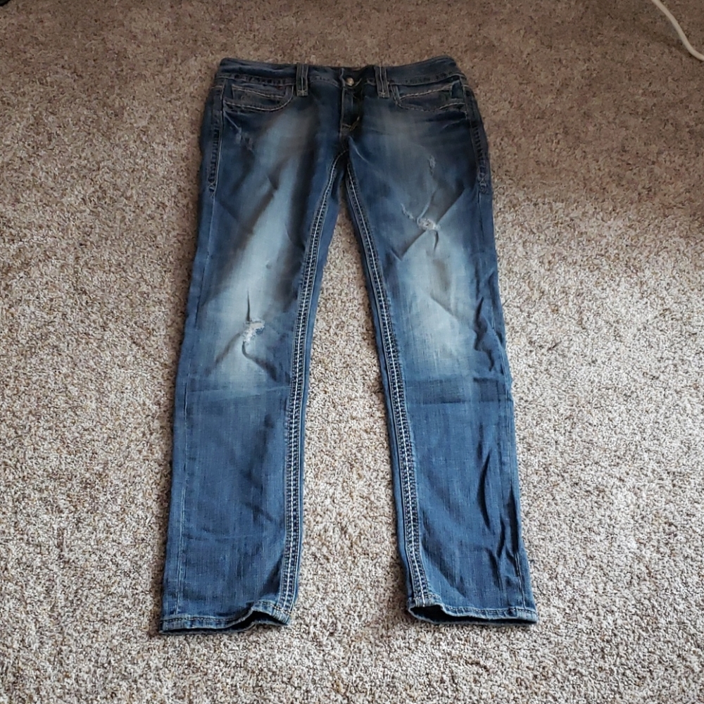 Rock Rival distressed skinny jeans size 31